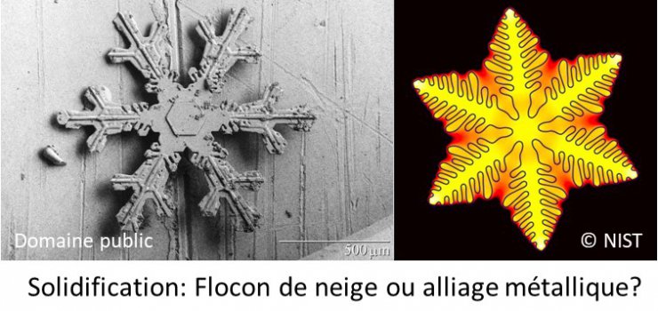 Solidification: neige ou métal?